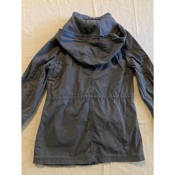 Universal Thread Womens Jacket Size Small Blue Canvas Utility Military Jacket - Picture 6 of 15